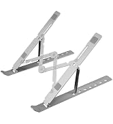 Zebronics NS2000 Plus Laptop Stand, Supports Up to 17-Inch Laptops, 5kg Load Capacity, 7-Level Ad...