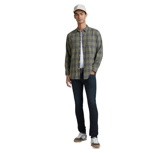 Image of Pepe Jeans Men's Regular Fit Full Sleeve Checkered Cotton Casual Shirt | Check Shirt for Man | Smart & Stylish | Multiple Styles | Mens Casual Shirts