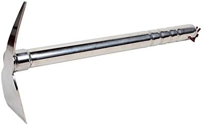 C&L Garden Hoe Pick Stainless Steel Hand Tools 15 Inch Gardening Cultivator Weeding Seeding Multipurpose