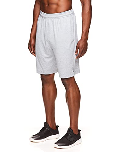 HEAD Bermuda masculina de malha Break Point para treino academia e corrida com cintura elástica e co