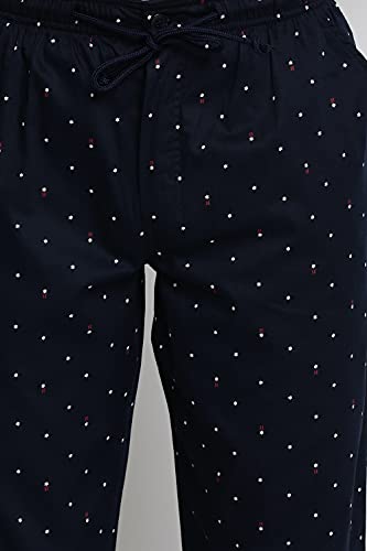 Image of Van Heusen Men Athleisure Allover Print Pyjamas - 100% Combed Cotton - Drawstring Waist, Ultra Soft
