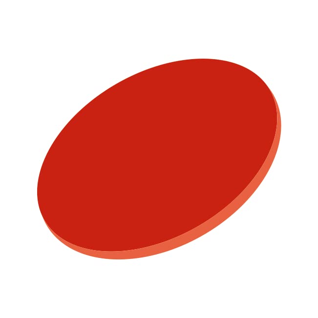 Sign Print Lab CAKE BOARD DISPLAY ROUND SHAPE FOR ANNIVERSARY OR BIRTHDAY 5 MM THICK ACRYLIC (8 Inch, Red Acrylic)