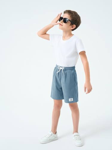 Pantalones cortos con bolsillos para niños de pana suave que no roza 4