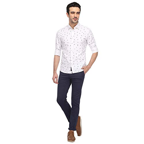 Image of V Dot Men's Slim Fit Formal Trousers