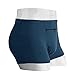 LUEXBOX Pocket Underwear for Men with Secret Hidden Pocket, Travel Boxer Briefs, XX-Large Size 2 Packs (Blue)