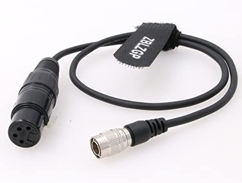 Cable de alimentación XLR hembra a Hirose de 4 pines macho 12 V para Sony Panasonic y monitor LCD 2