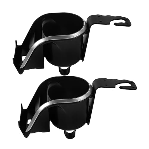 Generico 2 Pezzi Portabicchiere Auto Regolabile con Supporto Telefono Espansore Tazza e Supporto Cellulare Montaggio per Suv Design Compatto e Robusto per Sicurezza e Visibilità Ottimale