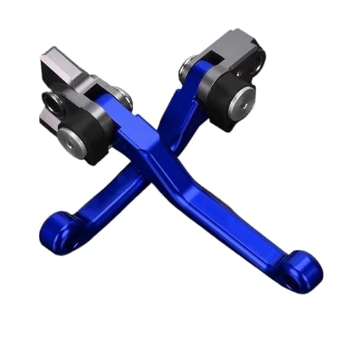 Levier frein moto CNC bleu pivotant pour CRF450R 2007-2018