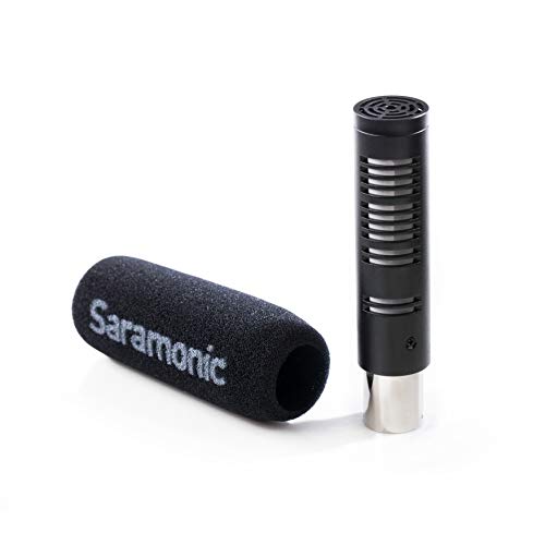 Saramonic SR-AXM3 Lot de 2 Capsules de Microphone condenseur cardioïde Canon XLR de qualité Broadcast pour enregistreurs Portables, mélangeurs, caméscopes et Autres appareils Cover