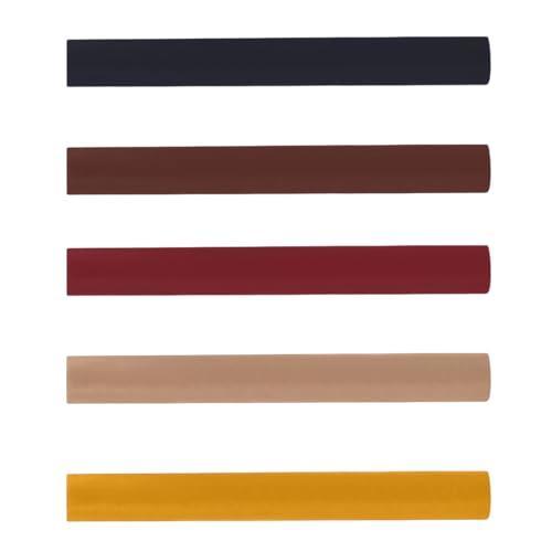 JAZOKA 5 Pcs Wax Filler Wood Repair Sticks, Light to Dark Brown Oak Wood Scratch Repair Crayons, Multi-Surface Wood Filler for Furniture Scratch Wooden Floor Table Door Guitar Scratches Holes