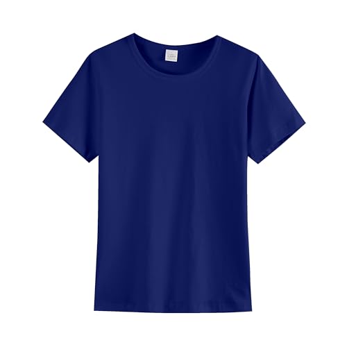 Boys/Kids/Toddlers Crew Neck Cotton T-Shirts Short Sleeve Summer Basic Tops（Age 2-12Y）