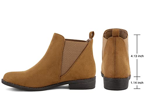 MaxMuxun Women's Chelsea Boots Fashion Winter Fall Ankle Booties2