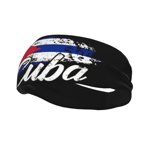Image of Cute Flag Headbands Women Men Flag Sweatband Sports Headband for Running, Cycling, Yoga Gym, Working Out