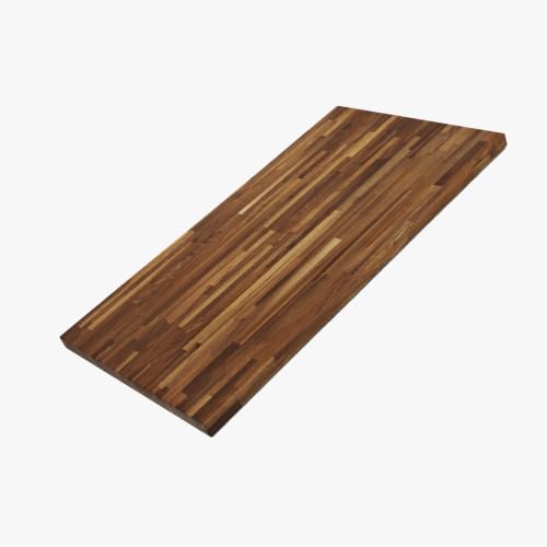 Image of CONSDAN Butcher Block Counter Top, Walnut Solid Hardwood Countertop, Wood Slabs for Kitchen, Reversible, Both Side Polished, Prefinished with Food-safe Oil, 1.5 inch Thickness, 42 inchx25 inch