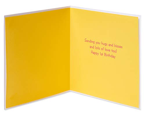 Image of Papyrus 1st Birthday Card (Hugs and Kisses)