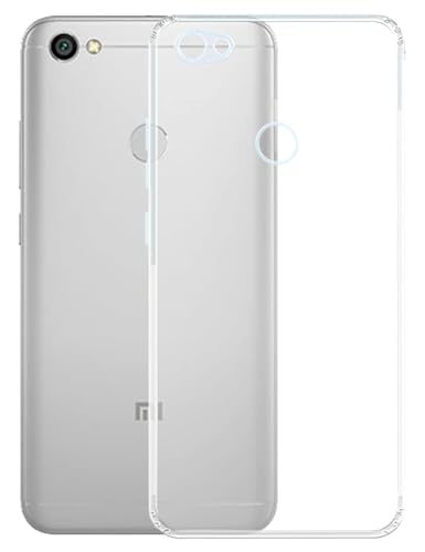 Image of COVERBLACK Soft Rubber Silicon Clear Back Cover Compatible Model for MI Redmi Y1 - Transparent