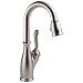 Delta Faucet Leland Single-Handle Bar-Prep Kitchen Sink Faucet with Pull Down Sprayer and Magnetic Docking Spray Head, SpotShield Stainless 9678-SP-DST