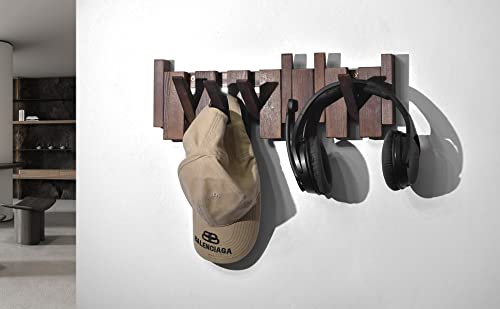 Lierone Natural Wood Wall Mounted Piano Coat Rack Coat Rack Wall Mount Flip Down Wall Hook Rack Handmade Storage Rack 4 Hooks For Coats Bag Hat Umbrella (Colour Mixture 4 Hooks) #TOP4
