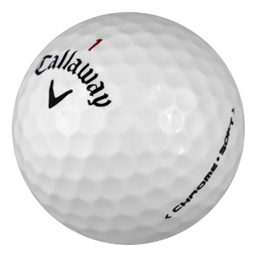 LostGolfBalls 12 Recycled & Used Chromesoft Golf Balls for Callaway Golf Balls, ChromeSoft Model, Near Mint Condition, AAAA Quality for Callaway Golf Balls
