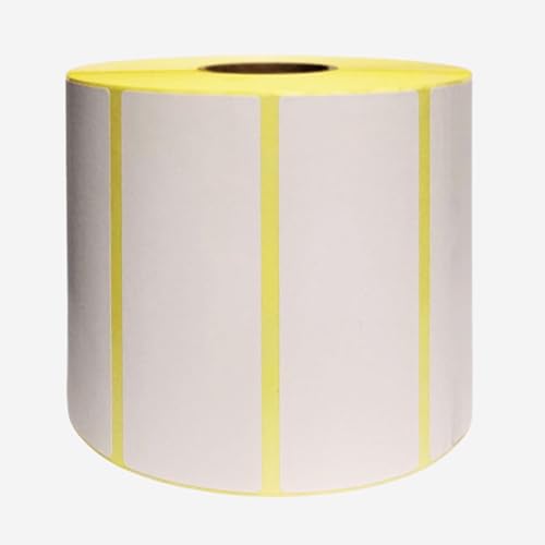 Image of Direct Thermal Label Stickers - 100x40mm White Self Adhesive Sticky Labels On A Roll for Barcode, Postage, Zebra, Toshiba, Brother (1 roll - 1750 Labels) VAT Included