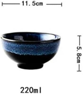 Kiln Glaze Ceramic Noodles Bowl Rice Family Restaurant Ramen Large Soup Fruit Salad