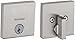 Kwikset 92580-005 258 Downtown Low Profile Slim Square Modern Contemporary Single Cylinder Deadbolt Door Lock featuring SmartKey Security in Satin Nickel