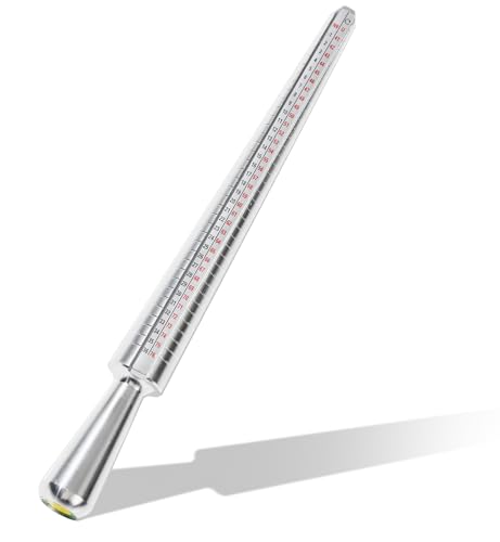 Hudinsun Ring Sizer Mandrel, Hammerable Solid Ring Mandrel, Aluminum Ring Mandrel for Ring Making and Jewelry Making