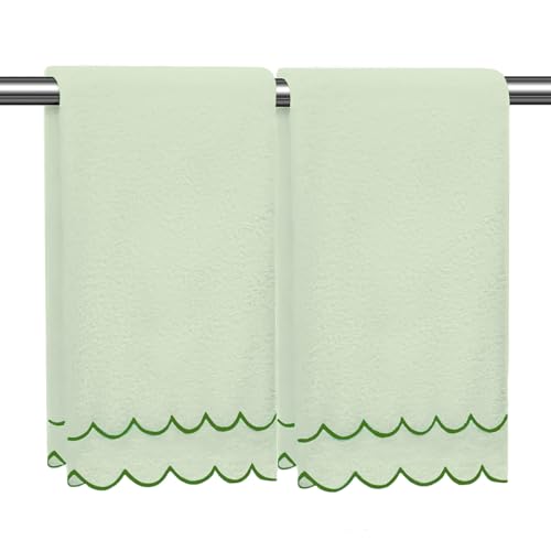 Whaline Green Hand Towels