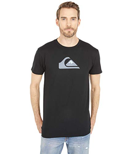 Tee shirt Quiksilver Black Comp Logo homme taille S noir