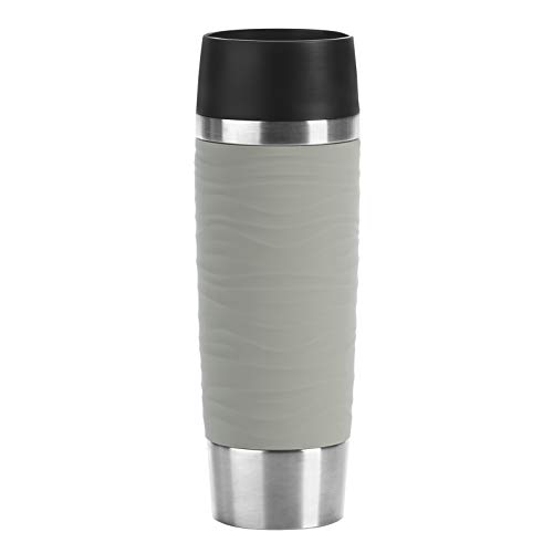Produktfoto von Emsa Travel Mug Waves Grande Isolierbecher N20122 | 0,5 L | bis zu 6h heiß und 12h kalt | 100% dichter Thermobecher |&hellip;