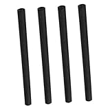Abaodam 4pcs Graphite Raw Material Rods Stir Rods for Crucibles Lab Graphite Industrial Grade