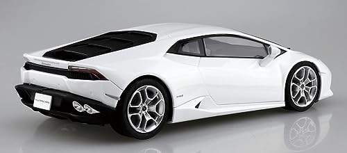 Aoshima 1/24 Lamborghini Huracan Blanco Pre-pintado miniatura 3