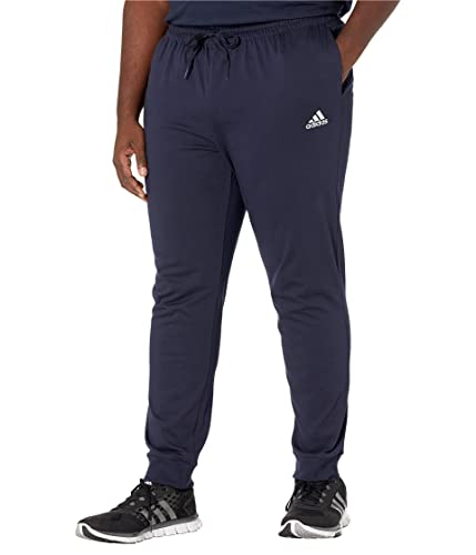 Pantalon coupe fuselée adidas homme en jersey léger de coton noir