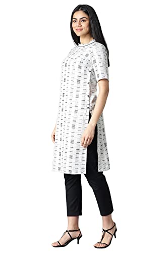 Image of Aurelia Women's Cotton Regular Fit Casual Kurta
