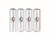 MuzGlobal Cast Stretch Wrap Film- Pre-Stretched 1476 Length x 15" Width Clear. (Pack of 4)
