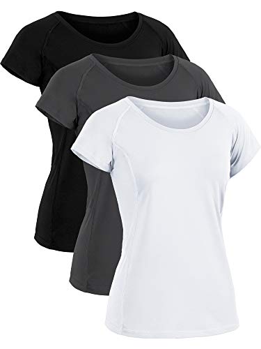 CADMUS-Womens-Workout-shirts-for-Running-Yoga-Tee-Shirts-Dry-Fit-Pack-of-3