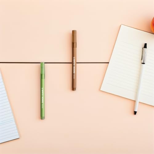 COHEALI 8pcs Colors Dry Erase Board Markers with Bold Pigments and Fluid Ink Flow, Plastic Whiteboard Pens for Office Brainstorming and Presentation, Effortless Cleaning Erasable Markers - Image 4