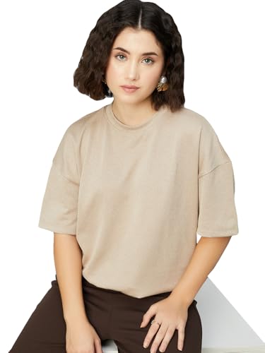 Image of Max Women's Solid Regular Fit T-Shirt