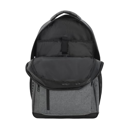Image of PUMA Prose Backpack with Padded Adjustable Straps, Laptop Sleeve & Water Bottle Pockets, Grey, One Size