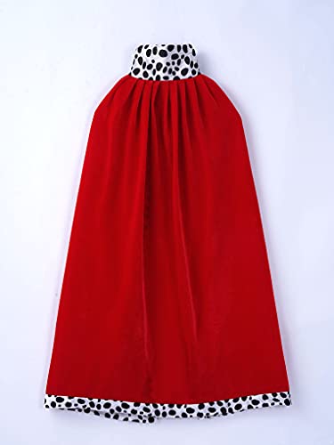 Nimiya Mantello del Re Rosso Medievale Bambino