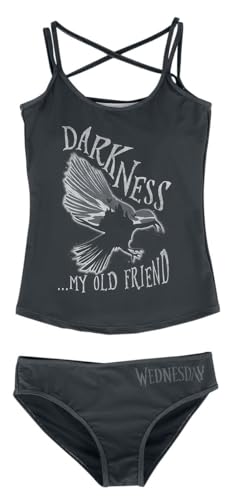 Wednesday Darkness... My Old Friend Frauen Bikini-Set schwarz XL