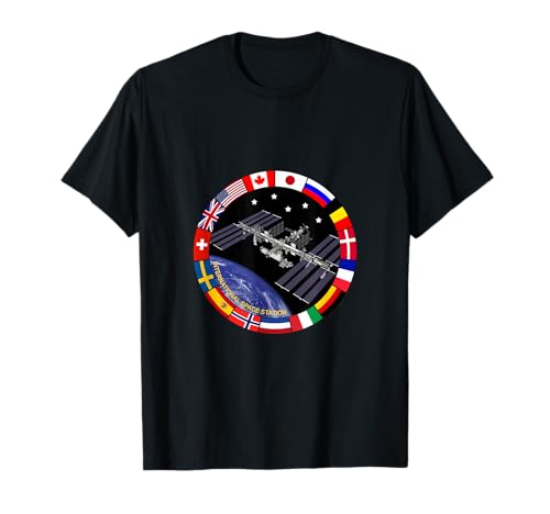 International Space Station T-Shirt NASA ISS Flaggen Logo T-Shirt