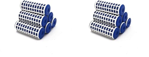 La Rosa Bigoudis Thermique en Céramique - Bigoudis Chauffants - 8 Pièces de 23 mm - Bleu