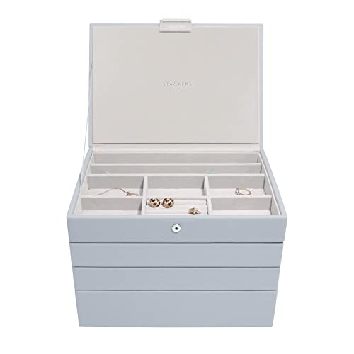 Stackers Lavender Classic Medium Jewellery Box - Set of 4