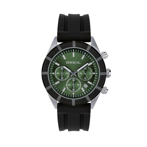 Montre pour homme Breil en silicone noir idéale pour le quotidien et le sport