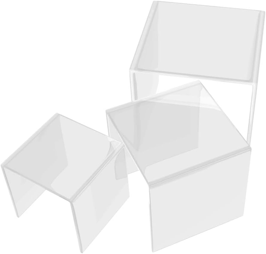 4 Supporti In Acrilico Trasparente Per Espositori - Alzatine Per Gioielli, Dolci, Oggetti Da Mostrare - Foto 6