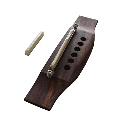 ULDIGI Guitar Bridge Plate Kit 4pc Set Height Adjustment Saddle Nut Wrench for Acoustic Guitar