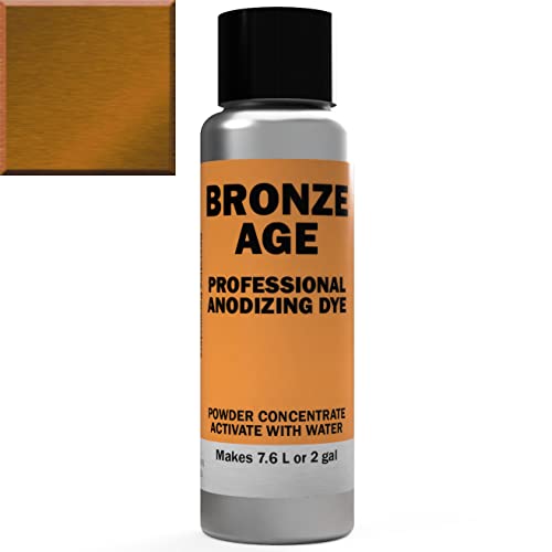 Professional Aluminum Anodizing Pigment Dyes | Bronze E-2LN | Light to Rich Bronze | Powder Concentrate Makes 7.6 liters or 2 Gallons