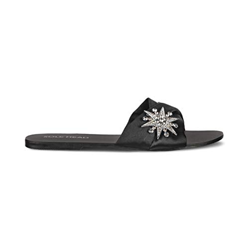 Image of SOLE HEAD Gold Flats Sandal for Women