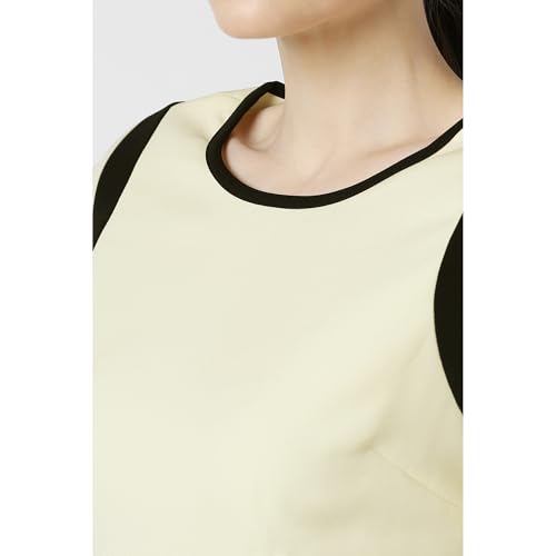 Image of Van Heusen Women's Regular Fit Half Sleeve Mid Thigh Length Sheath Dress